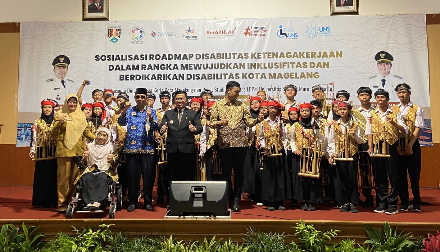 PSD LPPM UNS dan Disnaker Magelang Sosialisasikan Roadmap Disabilitas Ketenagakerjaan, Wali Kota Magelang Hadir Beri Dukungan