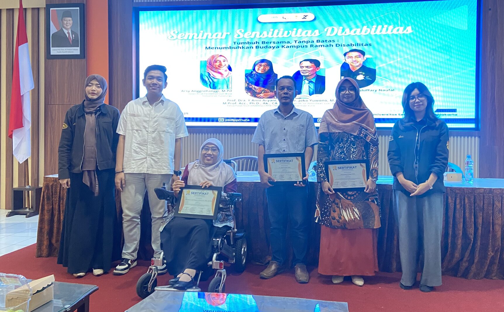 PSD LPPM UNS dan BEM UNS Gelar Seminar Sensitivitas Disabilitas untuk Wujudkan Budaya Kampus Ramah Disabilitas
