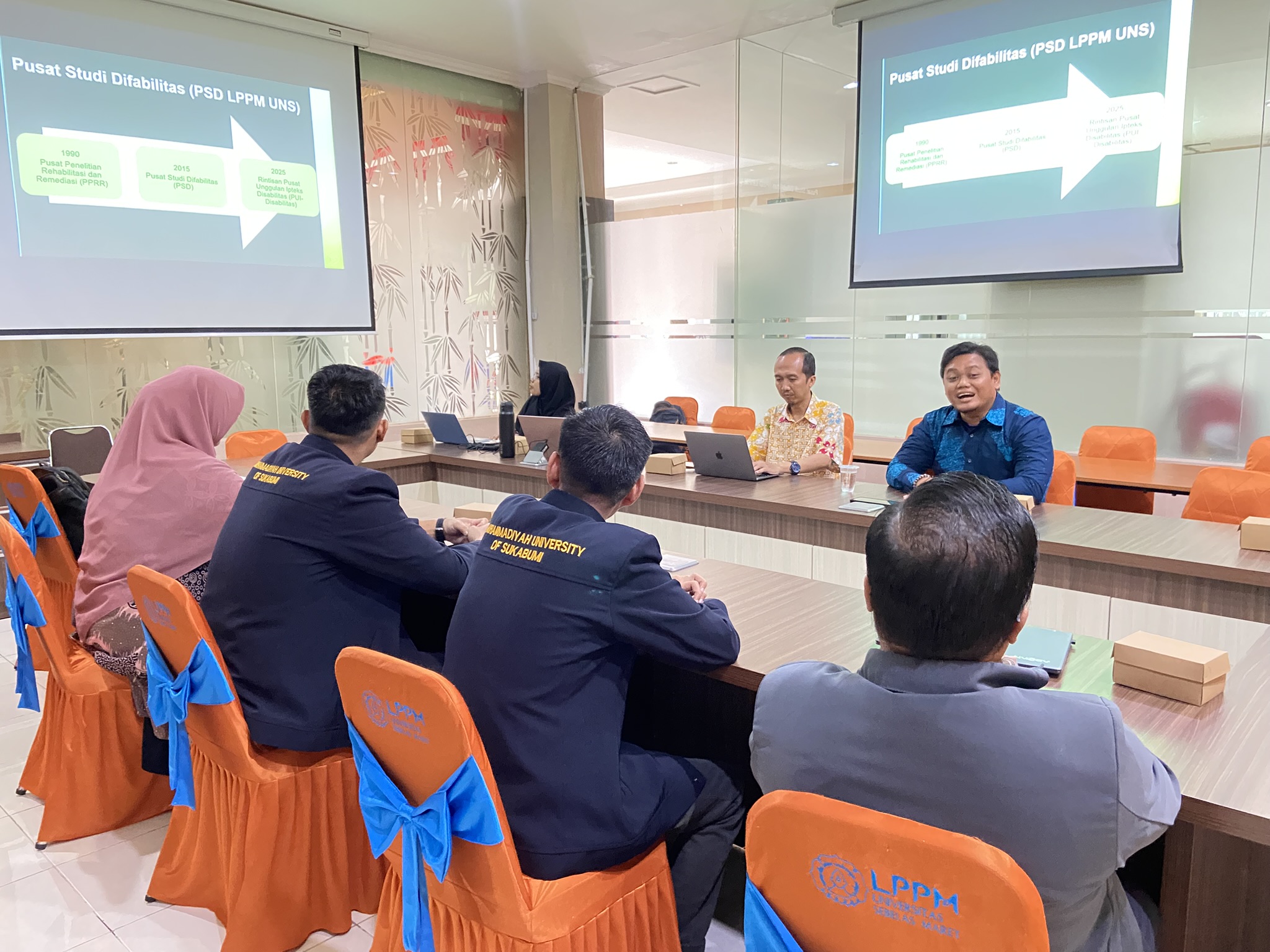 Universitas Muhammadiyah Sukabumi Lakukan Studi Tiru ke PSD LPPM UNS untuk Penguatan Layanan Disabilitas